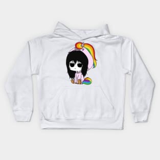 creepypasta unicorn (jane the killer) Kids Hoodie